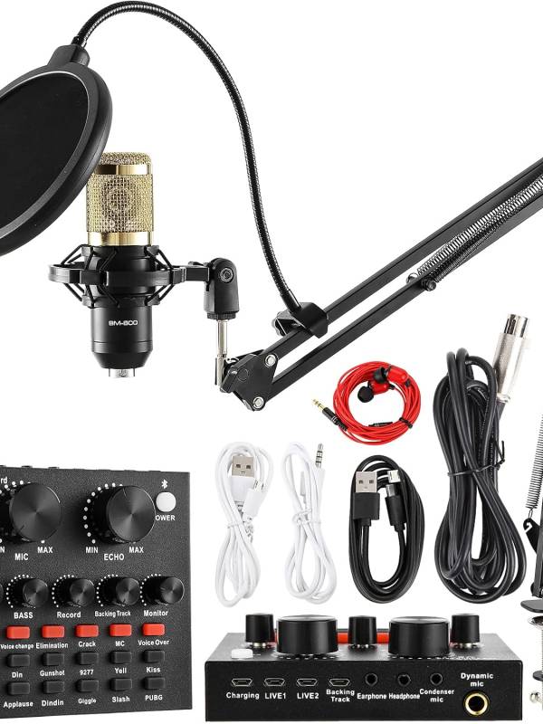 RUBEHOOW Condenser Studio Mic Kit